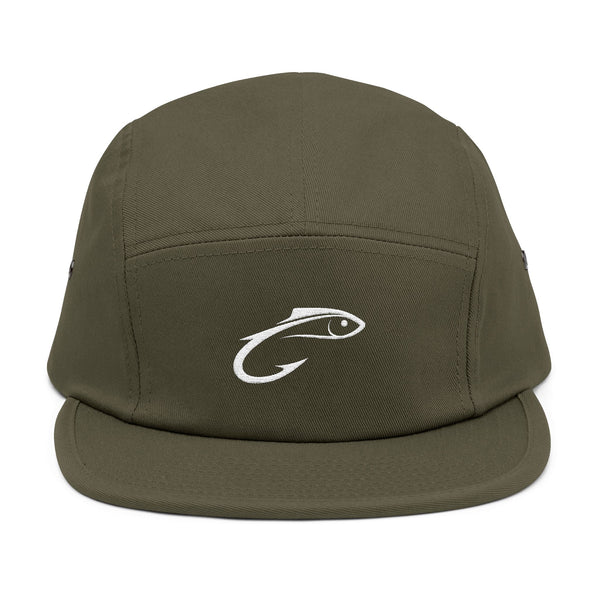5-Panel Fish Cap — Olive